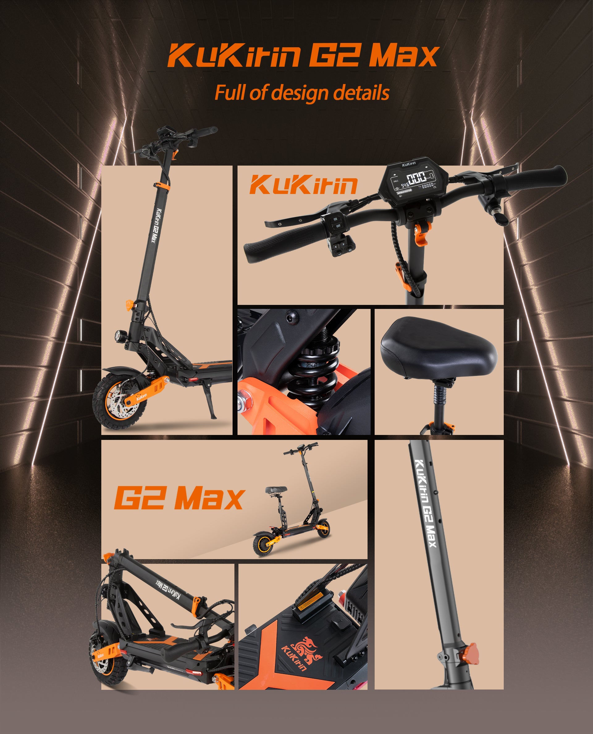KuKirin G2 Max Off-Road Electric Scooter for Adults