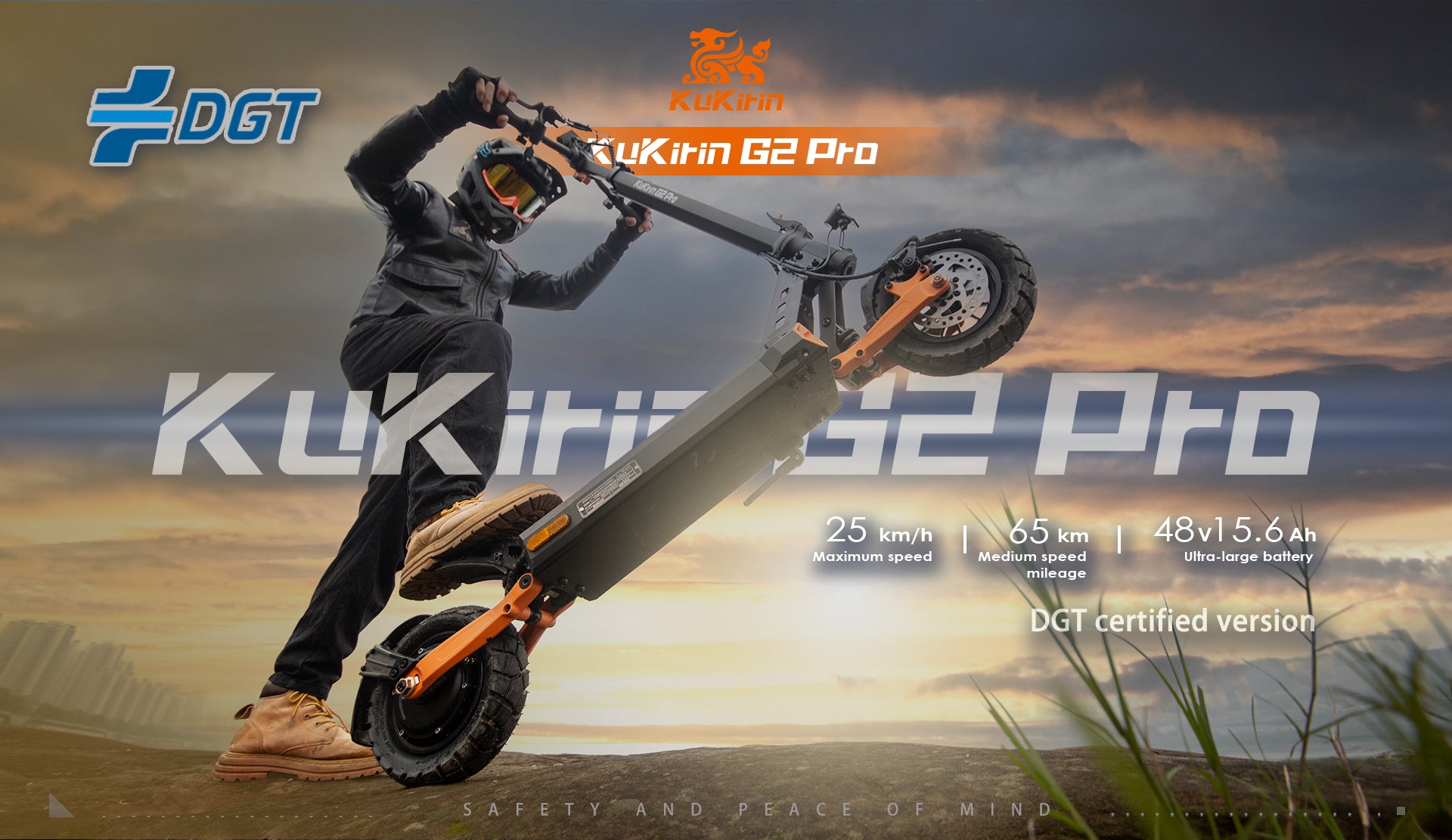KuKirin G2 Pro (VMP) Electric Scooter for Adults with DGT Certification