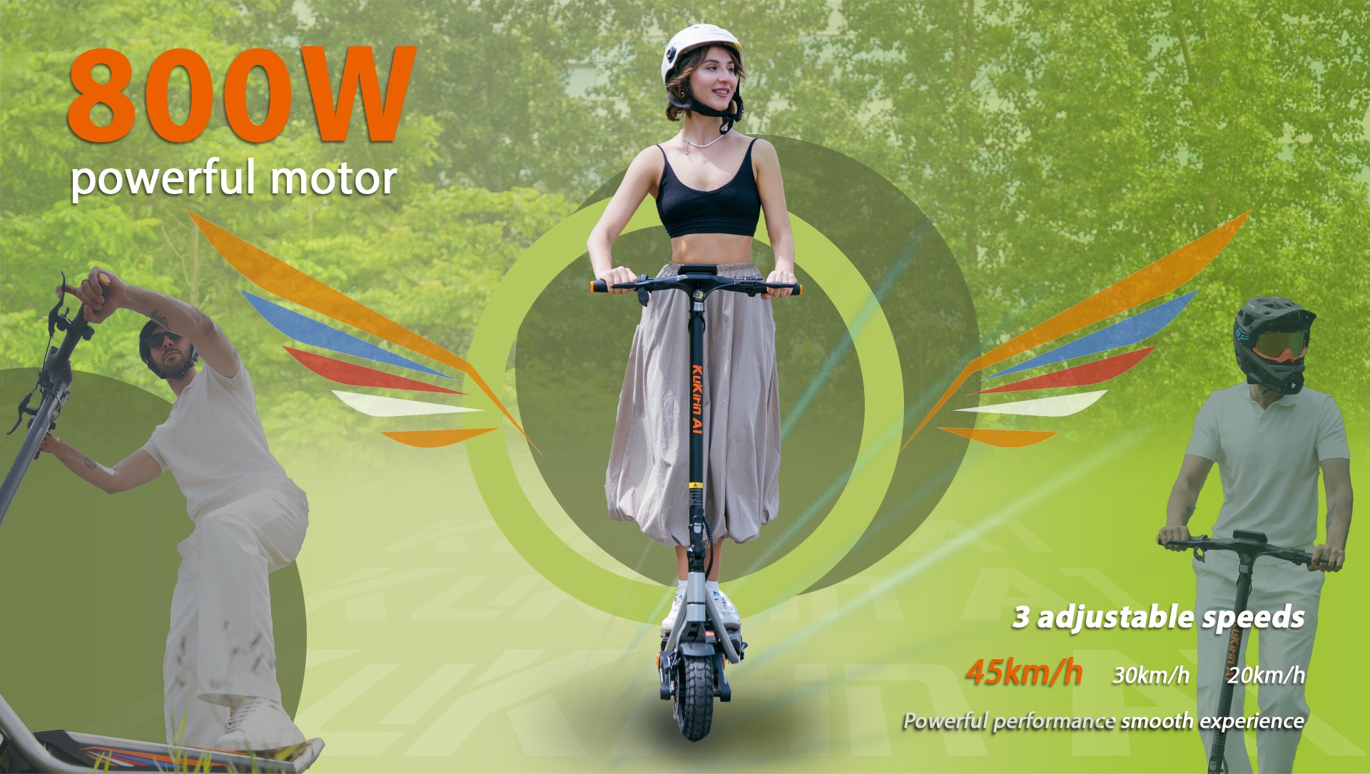 KuKirin A1 adult commute scooter-Silver color