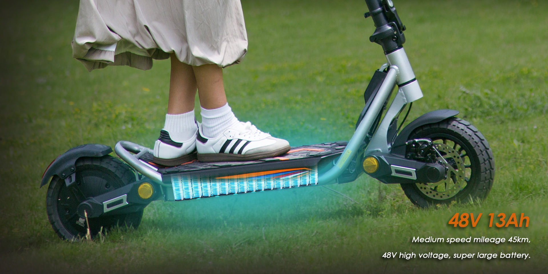 KuKirin A1 adult commute scooter-Silver color