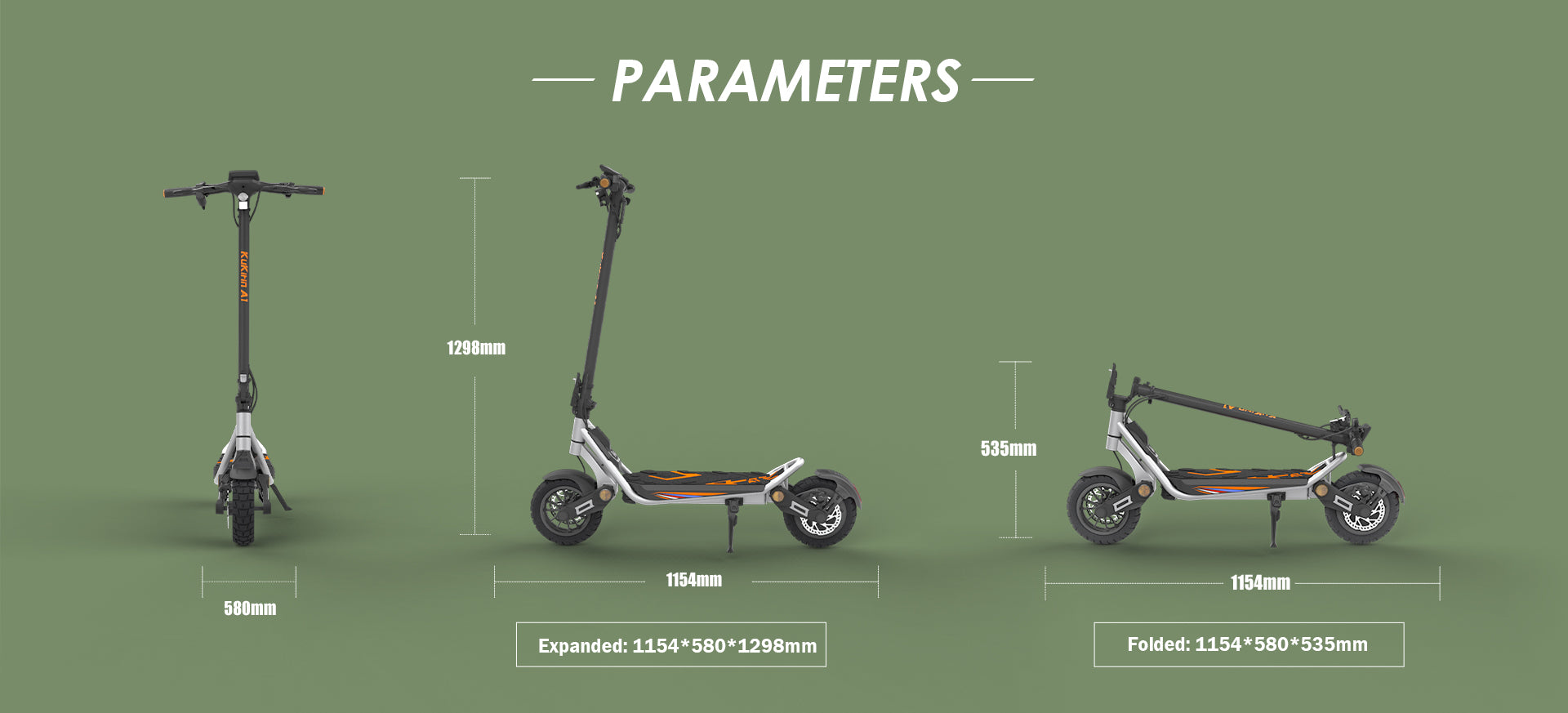KuKirin A1 adult commute scooter-Silver color