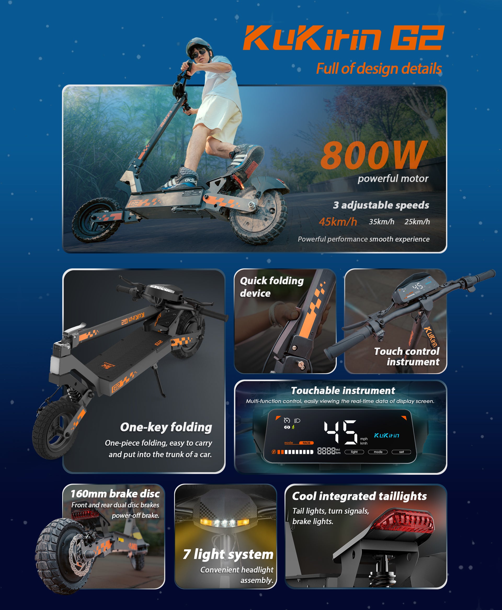 KuKirin G2 Folding Electric Scooter For Adults