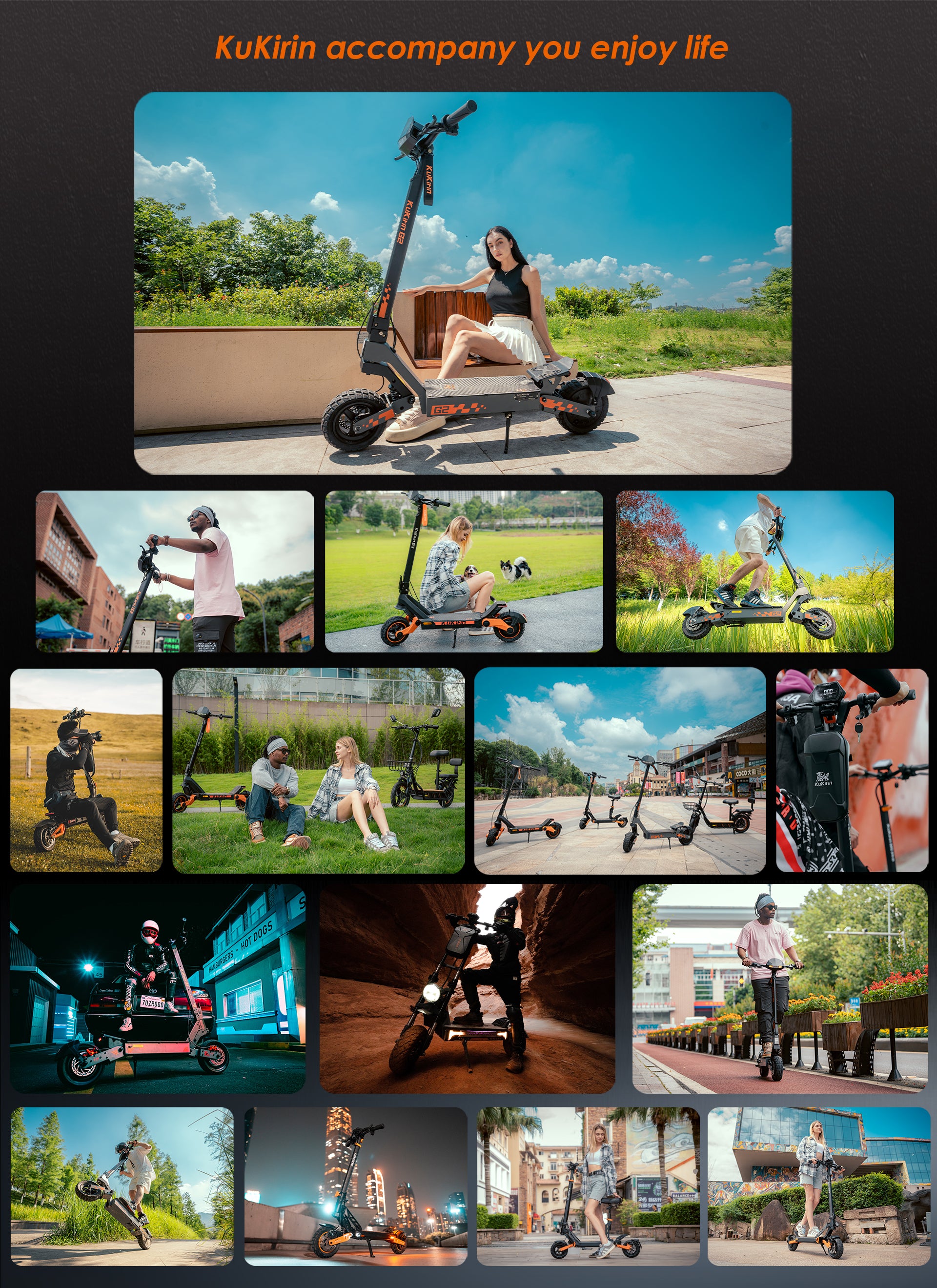 KuKirin G2 Folding Electric Scooter For Adults