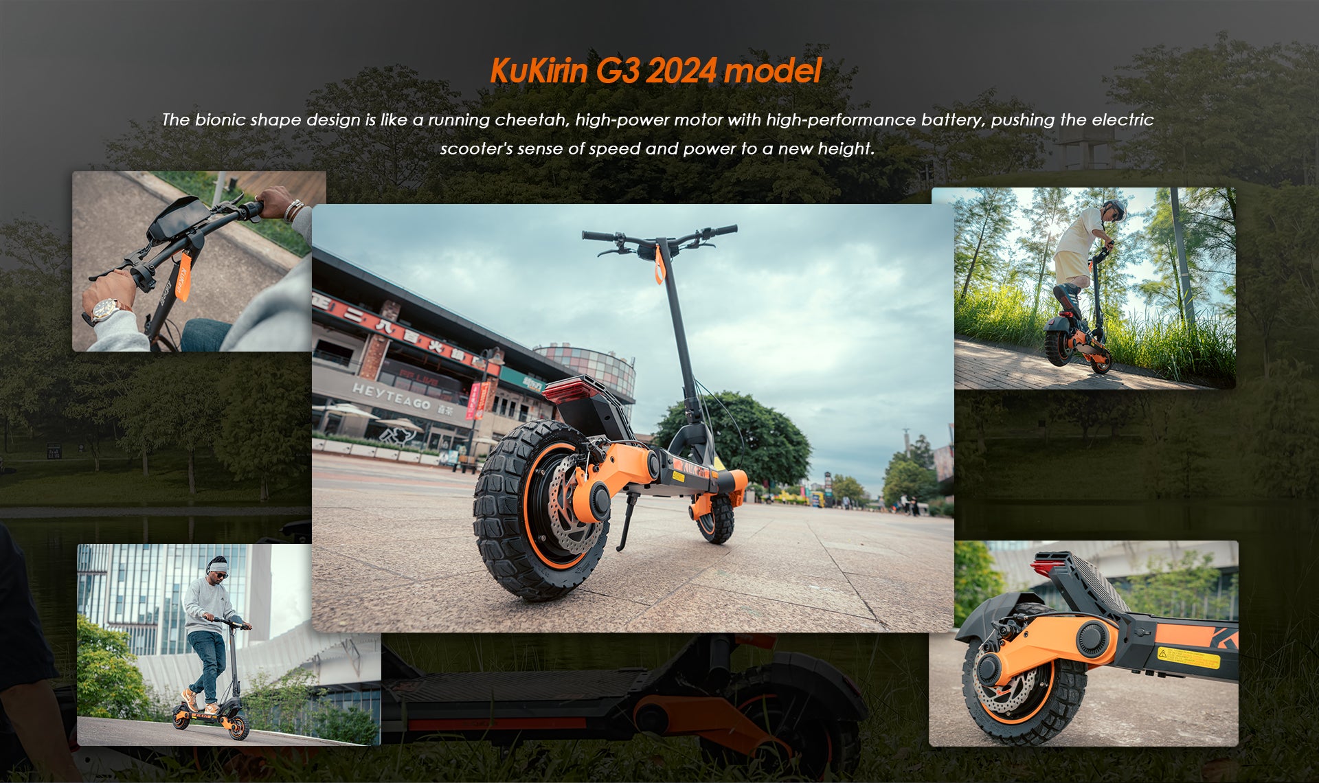 KuKirin G3 off road electric scooter for adults