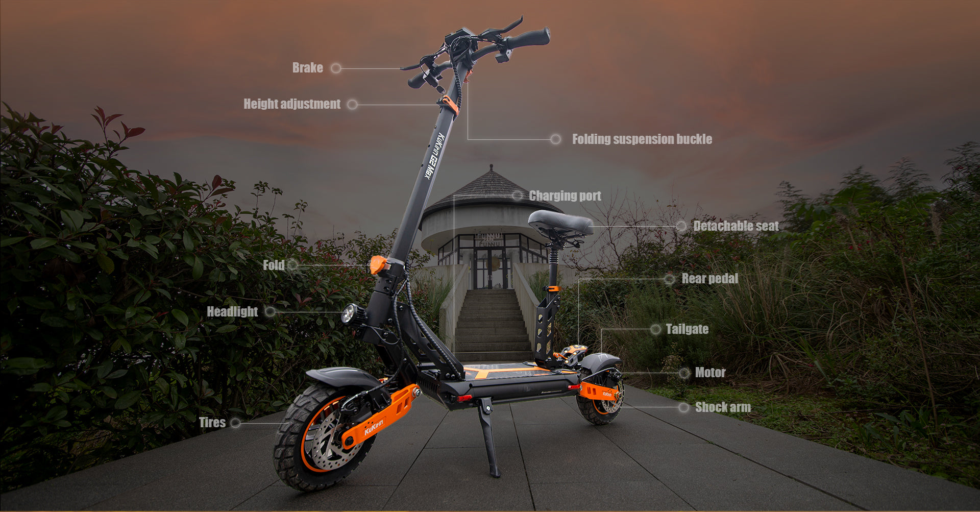 KuKirin G2 Max Off-Road Electric Scooter for Adults