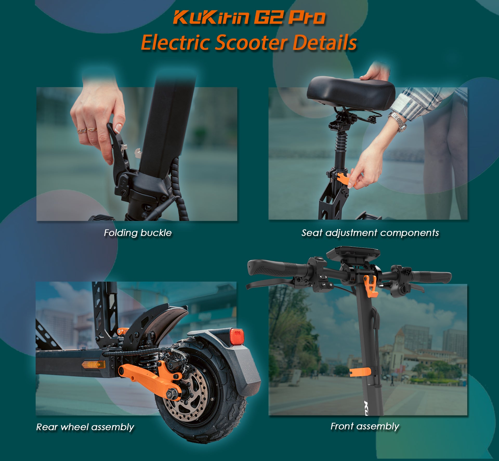 KuKirin G2 Pro Off Road Folding Electric Scooter 