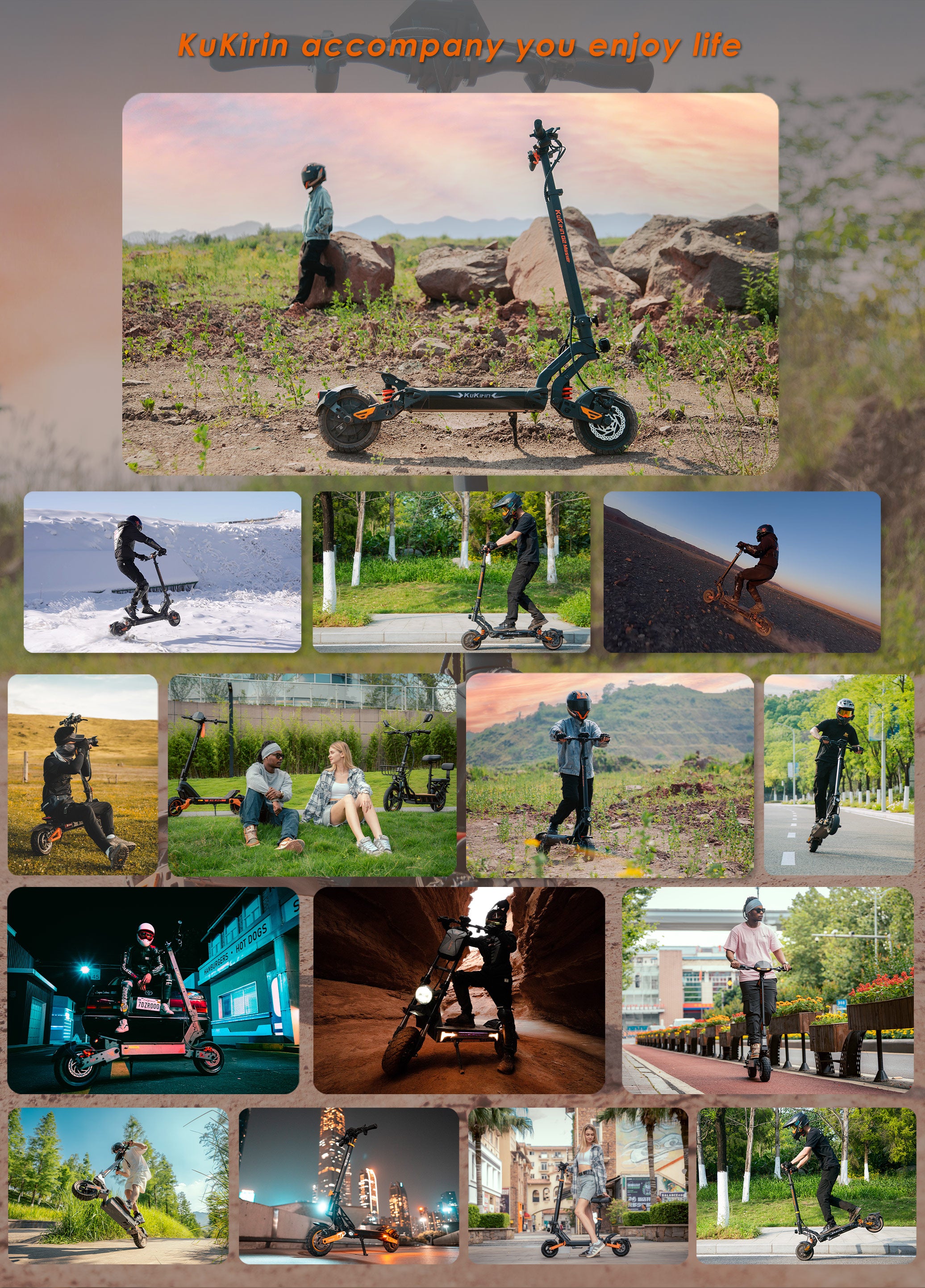 KuKirin G2 Master Folding Off Road Electric Scooters
