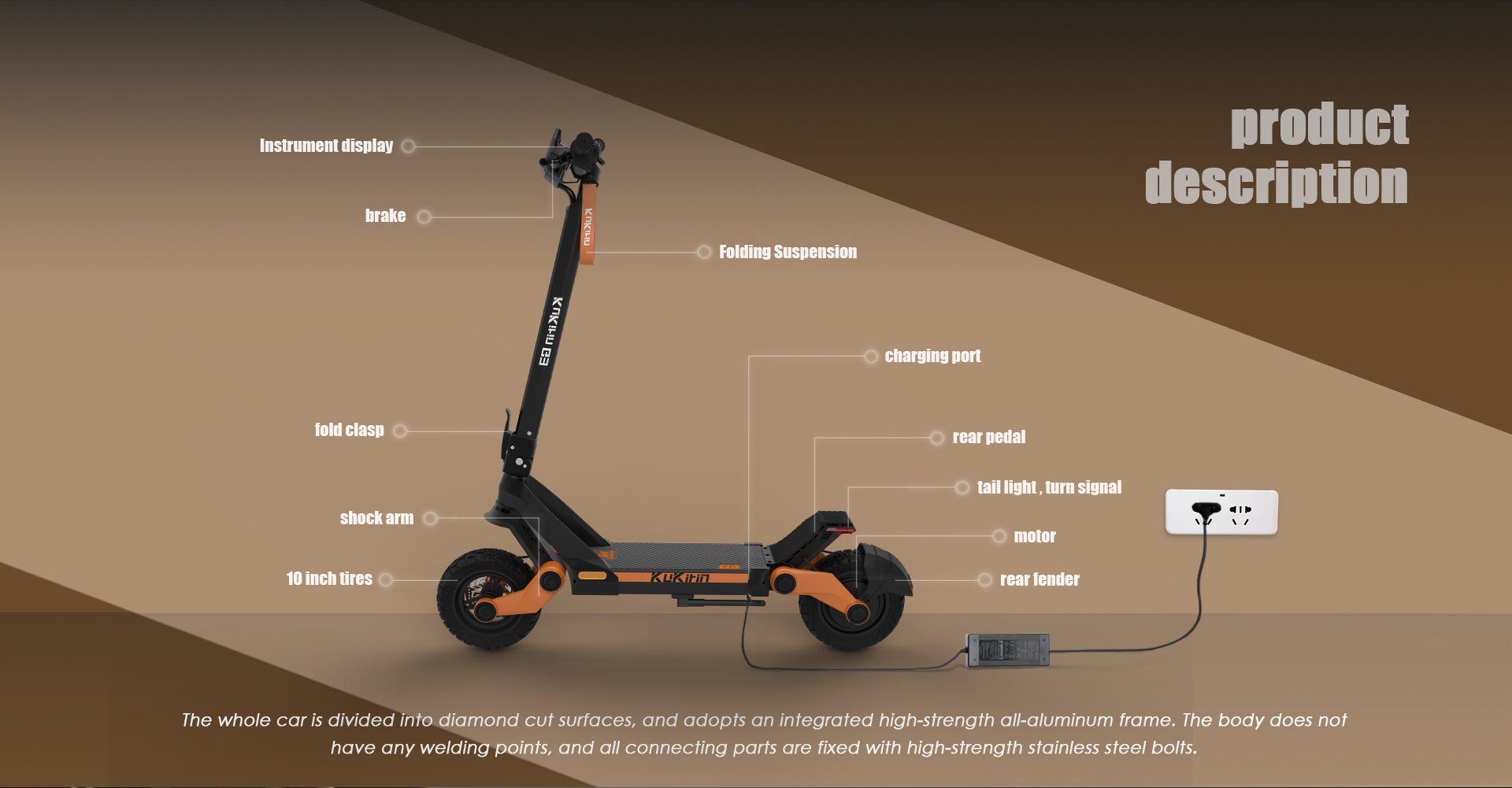 KuKirin G3 off road electric scooter for adults