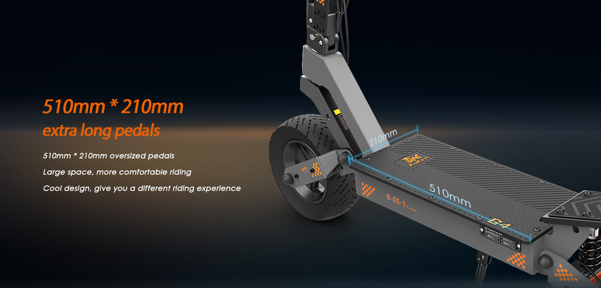 KuKirin G4 E Scooter Off Road For Adults-With large Wheels